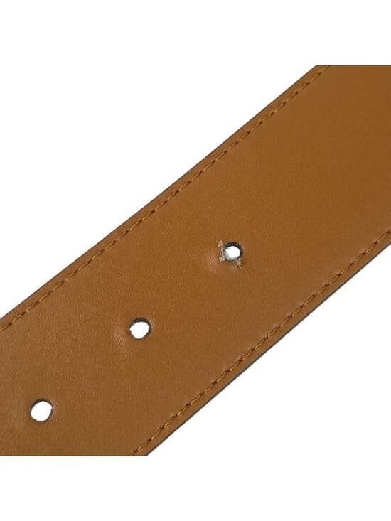 Fendi Belt F\'s Brown Leather Reversible Gold main image 4